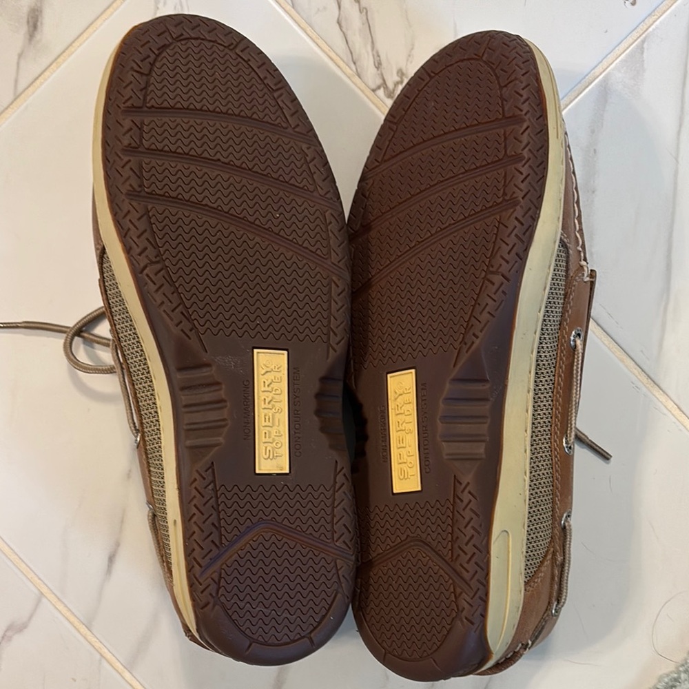 Sperry Brown Leather Boat Shoes with Moccasin Construction - Picture 7 of 7